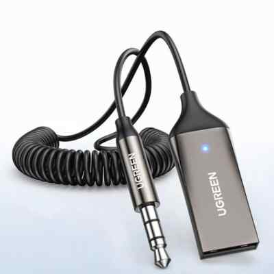 Ugreen Bluetooth Car Receiver USB Aux Adapter with