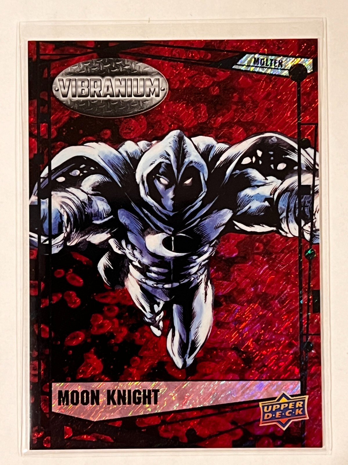 2015 Marvel Vibranium Molten #58 MOON KNIGHT #270/299 Combo Ship Red Lava😍😍😍*