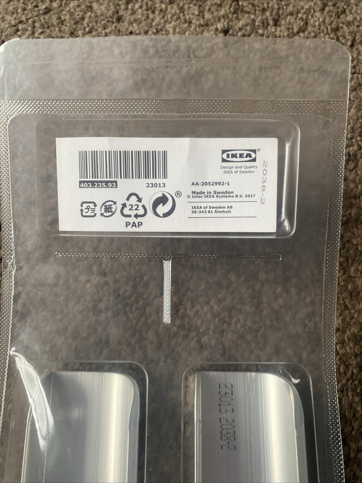 Ikea Billsbro 520mm Wardrobe/Kitchen Doors Handles 2pack 403.