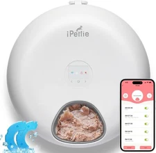 iPettie Donuts Frost WiFi 6 Meal Automatic Cat Food Dispenser with App Control