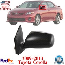 Left Driver Side Power Mirror Manual Folding Primed For 2009-2013 Toyota Corolla