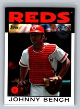 Johnny Bench 2021 Topps 1986 35th Anniversary 86B-49 Baseball MLB Card Reds HOF