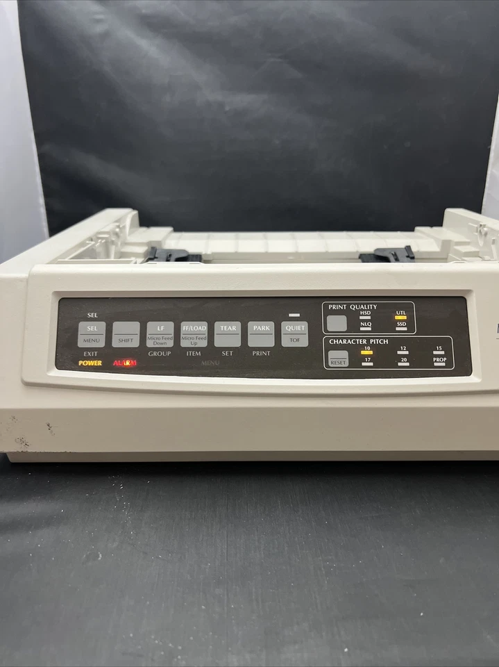 Okidata Microline 320 Turbo GE7000A 9-Pin Mono Dot Matrix Printer - Powers On - Image 3 of 4