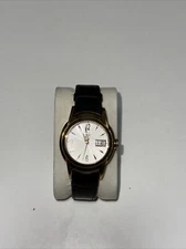 ESQ Swiss Watch Men 36mm Blue Dial Stainless Steel Big Date Round New Battery