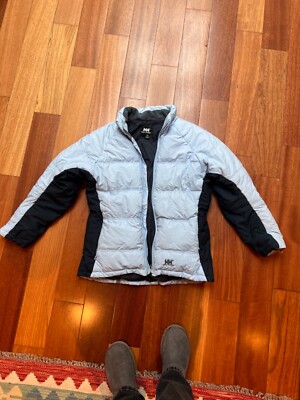 Helly Hansen Women's light blue ski jacket UK