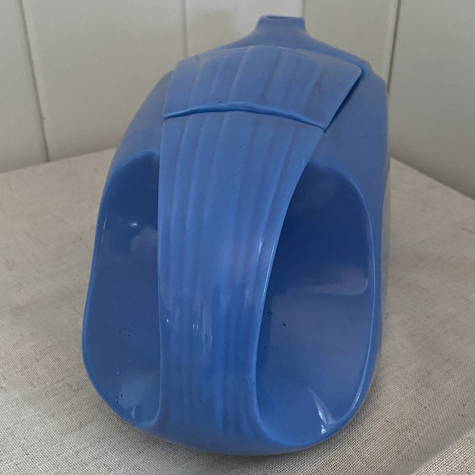 vintage Hall China Co USA Pitcher Westinghouse Streamline water jug blue 40s MCM