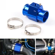 36mm Water Temp Temperature Joint Pipe Sensor Gauge Radiator Hose Adapter Blue