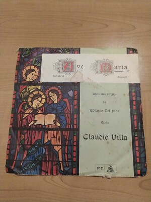 CLAUDIO VILLA  , Ave Maria Schubert orchestra vinile 45 giri disco (1153)