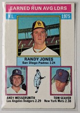 1976 League Leaders Randy Jones/Andy Messersmith/Tom Seaver San Diego Padres/Los