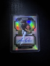 2022 Panini Prizm Draft Picks #PDP218 Aaron Davenport Silver Prizm Prospect Auto