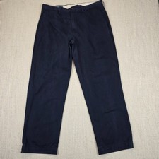 POLO RALPH LAUREN Preston Pant Casual Chino Blue Straight Leg Men 36x30