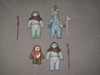 Lot Of 1983 Kenner Star Wars ROTJ Ewok Figures & Accessories Logray Wicket Teebo