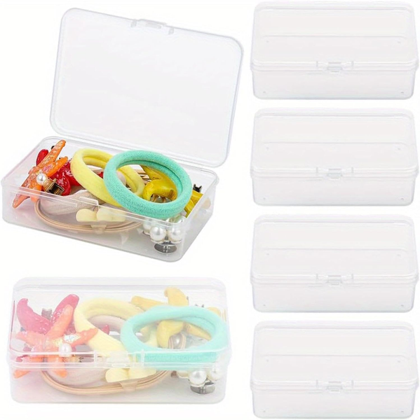 6 StüCk Aufbewahrungsbox Mit Deckel Klein, Kleine Aufbewahrungsbox Transparent,-image