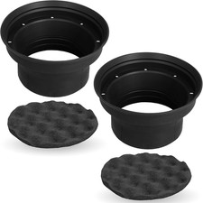 NVX XBAF8 2 Piece Universal 8  Silicone Rubber Speaker Baffles with Self Adhesiv