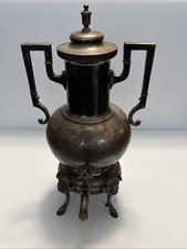 Antiguo dispensador de bebidas de plato de plata Meriden 17 pulgadas de alto
