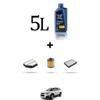 Hoffcar Servicekit 3 Filter Und 5L ÖL FüR Chevrolet Captiva II 2.4 Cdti 123KW