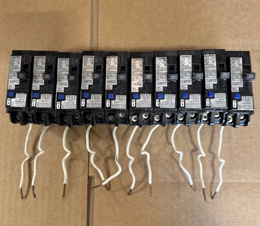 Siemens QA120AFCWG 20A Arc Fault Circuit Breaker