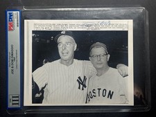 Joe & Dom DiMaggio 1964 Wire Photo Photograph PSA/DNA Type III 3  **READ**