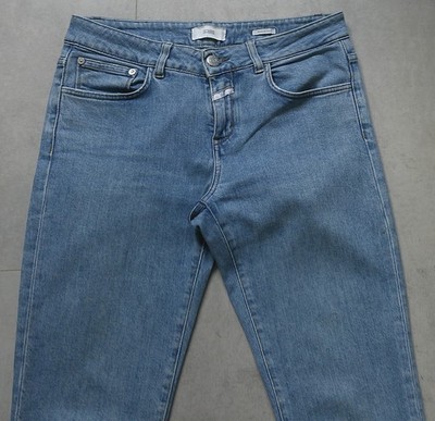 CLOSED Baker Candiani Denim Damen Hose W27 = 36 Blau Fransen am Saum SEHR GUT