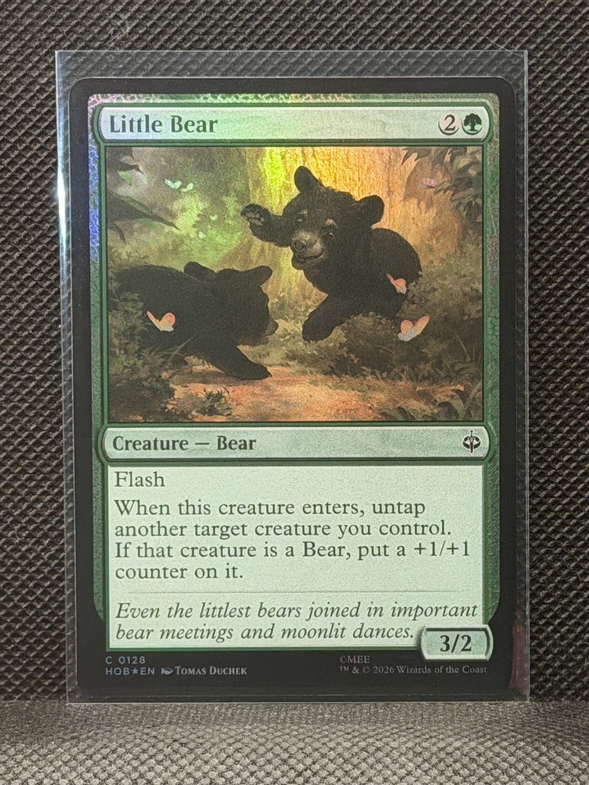 2026 Magic The Hobbit - Common Little Bear #128 Holo FOIL