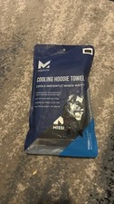 Mission Cooling Hoodie Towel Black HydroActive UPF 50 Headwear