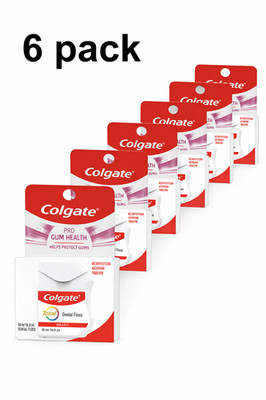 6 pack COLGATE TOTAL dental floss, 50 meters