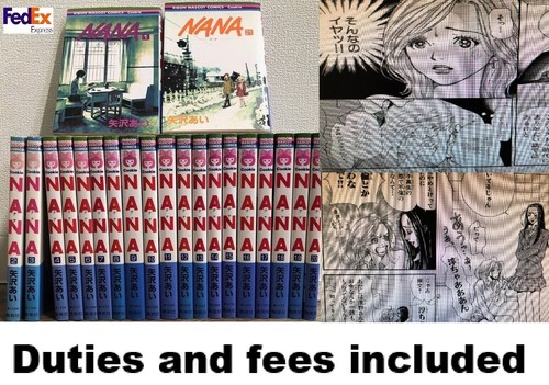NANA Vol.1-21 Comic Set complete manga Comics Ai Yazawa Japanese version