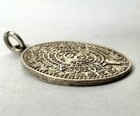 Aztec Calendar Engraved Pattern Mexico Taxco Sterling Silver Aztec Calendar Pendant | eBay