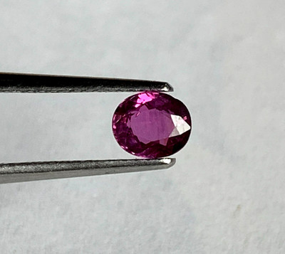 Andy's Gem Garage Sale - 5.5x4.8mm Ruby Oval .75ct - Natural COLOR  DEAL!