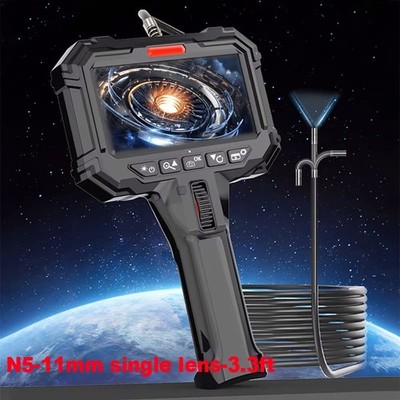 3.3 ft 2-Way Articulating 360° 8X Zoom Borescope Industrial Endoscope Camera