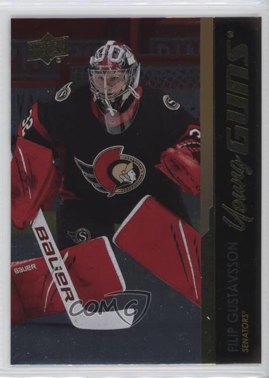 2021-22 Upper Deck Series 1 Young Guns Silver Foil Filip Gustavsson #225 0c2n