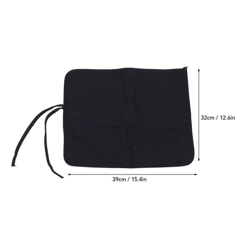 Roll Up Paint Brush Holder 22 Slot Canvas Open Top Design Spacious Capacity - Picture 21 of 24
