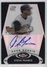 2008 Topps Finest Rookie Auto Black Refractor /99 Steve Pearce #155 Auto 0v0