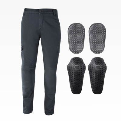 Motorcycle Men Cargo Lined with Twaron  Aramid Fiber CE Knee and HIPS Protectors