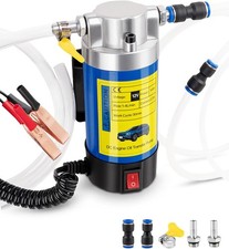 Oil Extractor Pump, 12V 100W Self-Priming Electric Fluid Transfer Pump for Engin