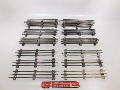 20x Märklin Spur 0 3620 D Blech Gleis 26 cm elektrischen Betrieb #DJ750-2