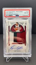 2023 PANINI NATIONAL TREASURES #128 DRU SMITH ROOKIE PATCH AUTO RC /99 PSA 8