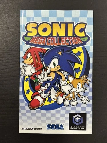 Sonic Mega Collection (Nintendo GameCube) Manual Only