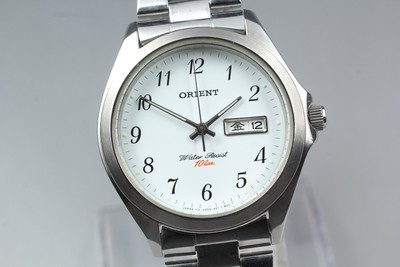Neue Batterie Exc+5 Orient UGOQ-CO Kanji Day Date 100m Quarz 36mm Herrenuhr