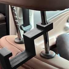 Hard Hat Holder for Truck Seat Bamboo Hard Hat Hook for Seatback, Headrest Ho...