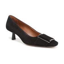 Women's Franco Sarto Rainey Snip Toe Pump Shoes Black Suede
