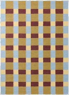Antique Scandinavian Swedish Kilim Tile Handmade Flat weave Boho Large Area Rug