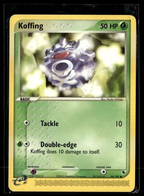 Pokemon TCG e-Reader Ruby and Sapphire #54/109 Koffing