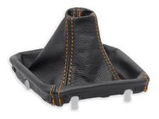 SCHALTMANSCHETTE FUR MERCEDES SLK R172 automatik 2011-15 ECHTELEDER NAHT ORANGE SCHALTMANSCHETTE FUR MERCEDES SLK R172 automatik 2011-15 ECHTELEDER NAHT ORANGE