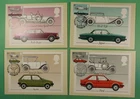 DR WHO 1982 GB 4 FDC CLASSIC CAR MAXIMUM CARD R61586