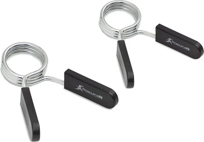 Prosourcefit Olympic Barbell Spring Clip Collar 2-Inch Pair with Easy-Grip