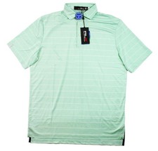 RLX Ralph Lauren Mens Polo Golf Shirt M Performance Short Sleeve White Green 98