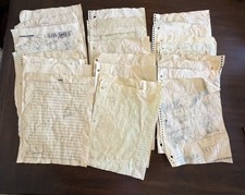 30ct Hand Tea Dyed Paper Junk journal Craft Various Sizes Shades/writing/print