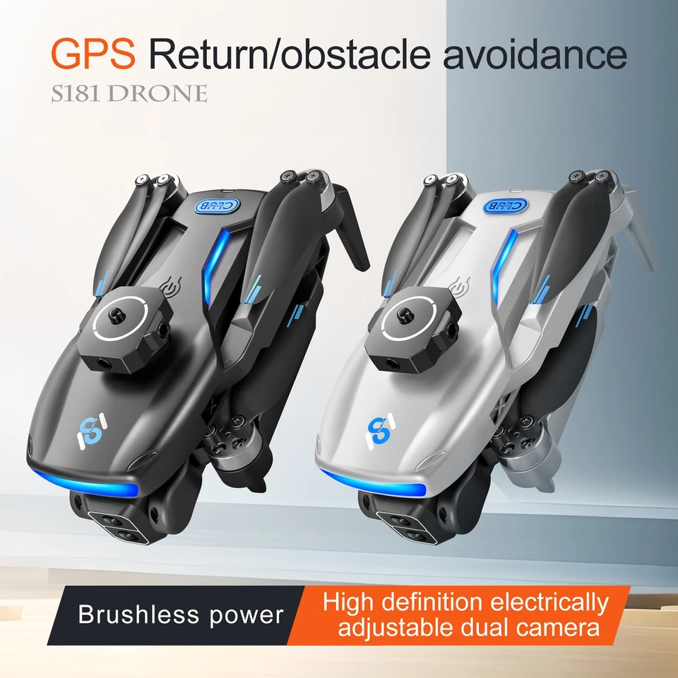 GPS-Quadrocopter Ferngesteuerter Quadrocopter Mit Doppelkamera 720p Flugzeug - Bild 3 von 4