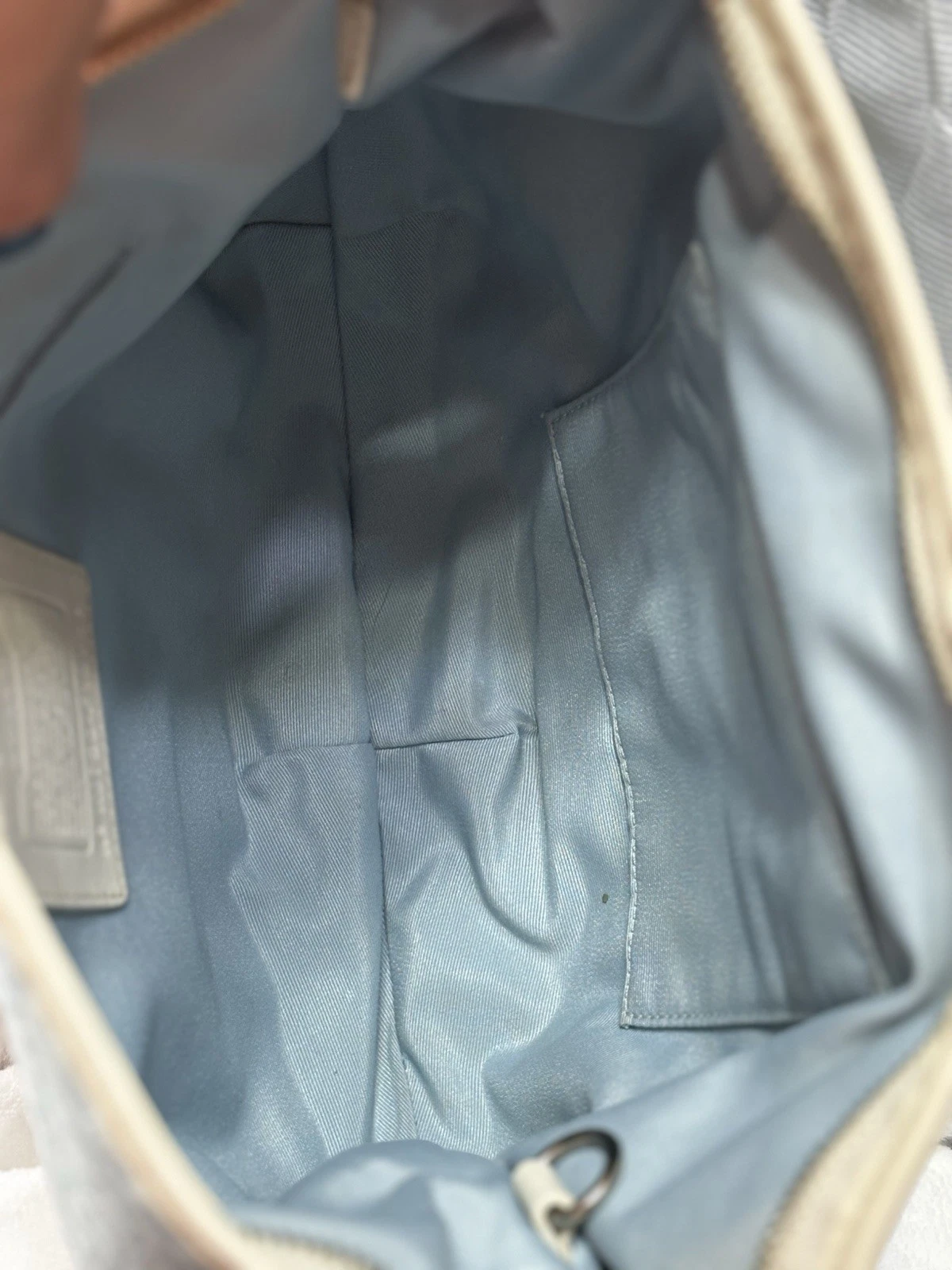 Borsa a tracolla Coach Vintage Signature Mini C Jacquard• Azzurro•Y2K• F10924 usata in ottime condizioni